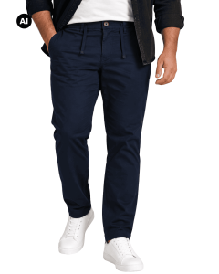 Duże męskie spodnie chinosy Double Urban Outfitters CP-4015 granatowe