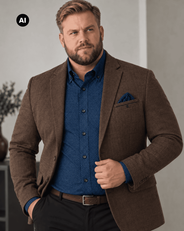 modna elegancka odziez meska plus size