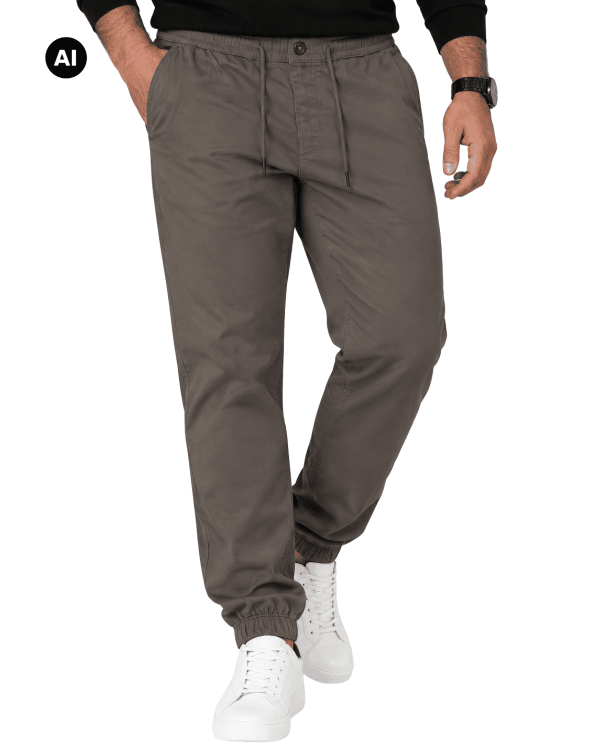 modne spodnie jaggy ze sciagaczami chinosy z gumka plus size