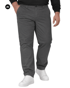 Duże męskie spodnie chinosy Double Urban Outfitters CP-4012 jasnoszare
