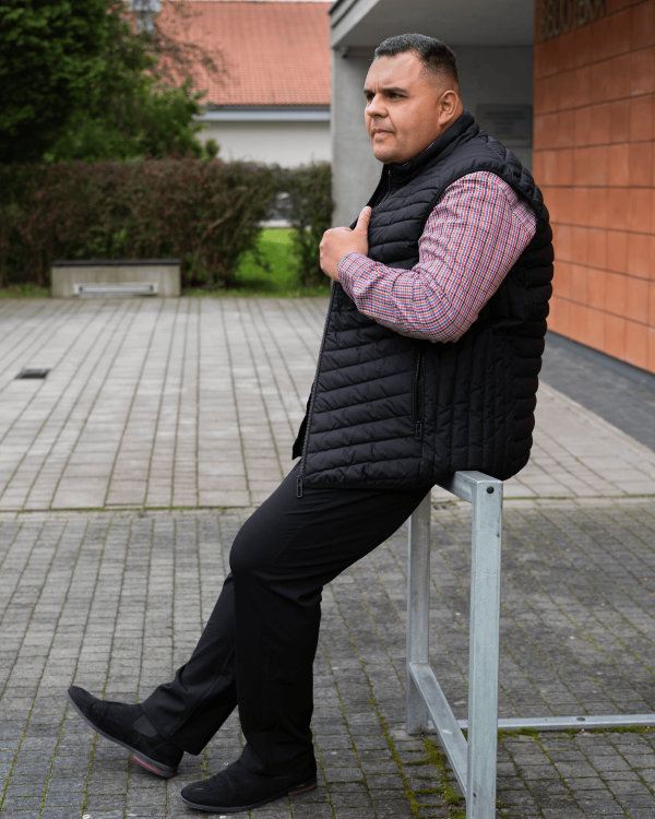 duza meska pikowana kamizelka 6xl