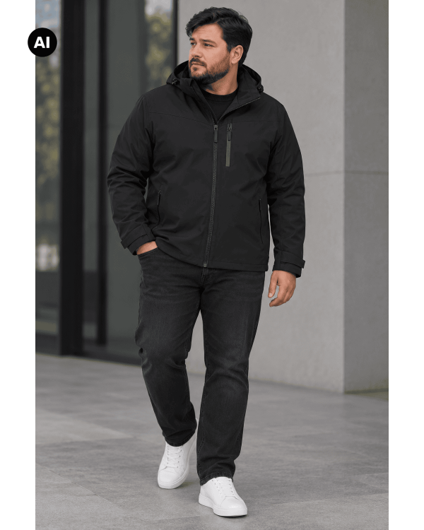meska kurtka plus size wodoodporna