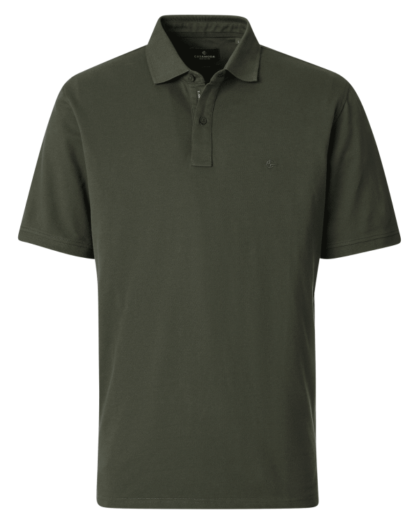 ciemnozielona meska koszulka polo plus size