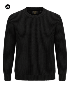 Duży męski sweter Jack & Jones 12307025 czarny