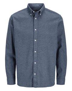 Duża męska koszula w kratę Jack & Jones 12308668 niebiesko-granatowa