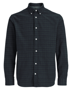 Duża męska koszula w kratę Jack & Jones 12308668 granatowo-zielona