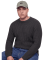 sweter meski plus size gruby cieply