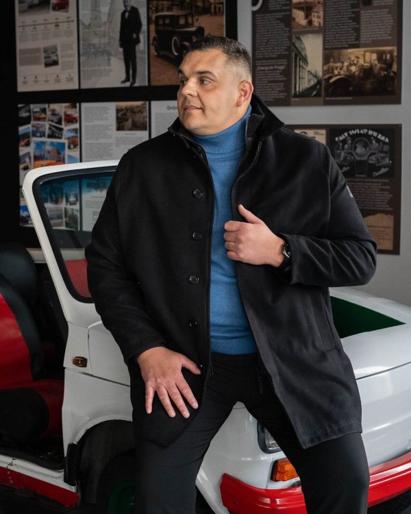 meski modny plaszcz xxl