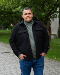 Duża męska kurtka koszulowa  z długim rękawem Double Urban Outfitters GS-5124 czarna