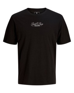 Duża męska koszulka t-shirt Jack & Jones 12311936 czarny