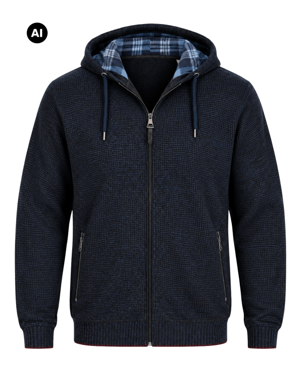 duzy meski sweter z kapturem xxl