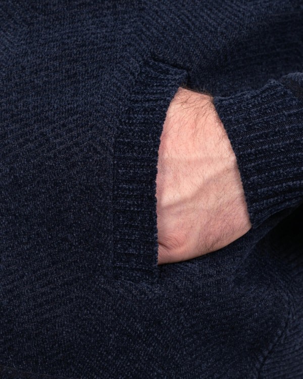 granatowy sweter meski plus size XXL