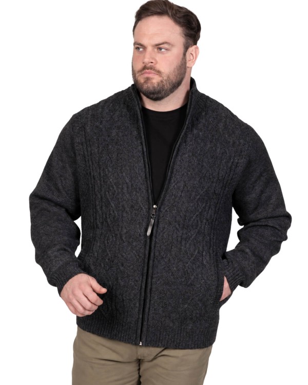 meski sweter na zamek w duzych rozmiarach