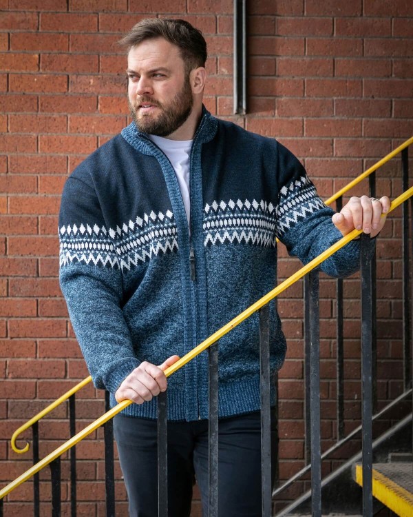 sweter plus size meski