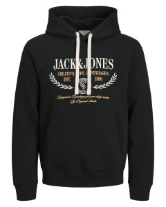 Duża męska bluza Jack & Jones 12305875 czarna