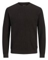 ciemnobrazowy sweter meski plus size