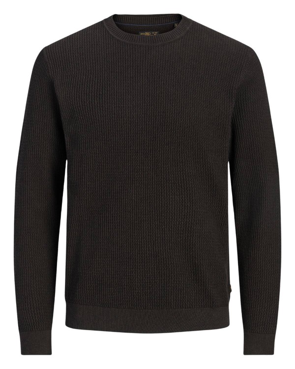 ciemnobrazowy sweter meski plus size