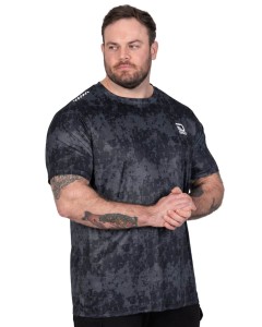Duża męska koszulka T-shirt funkcyjny ACTIVE Duke D555 Hewitt czarny