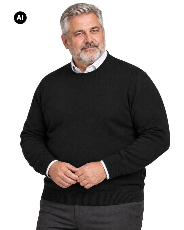 czarny meski sweter 6xl