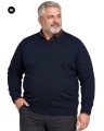 duzy meski granatowy sweter plus size
