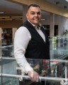 elegancka czarna kamizelka meska XXL