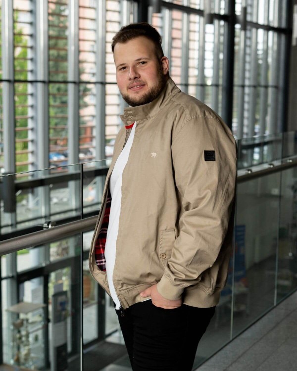 bezowa meska kurtka 5xl