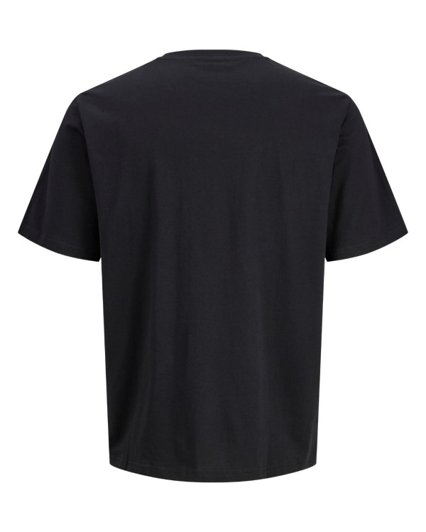 czarna koszulka meska plus size 6XL tyl