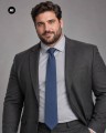 niebieski krawat meski plus size