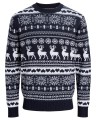 granatowy sweter meski w renifery 7XL