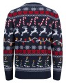sweter swiateczny meski 5XL granatowy tyl