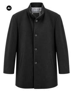 Duży męski płaszcz Redpoint Graham 74357-8079-000-1200 czarny