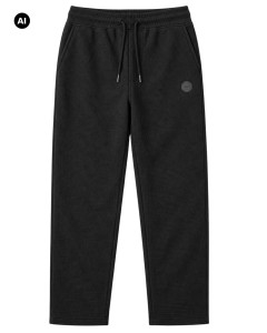 Duże męskie spodnie dresowe Double Outfitters MPAN-6060 czarne
