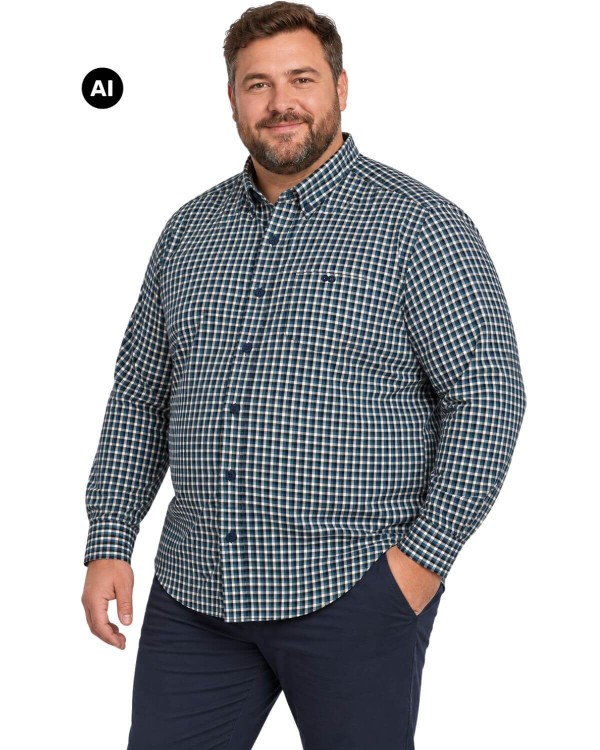 koszula plus size w kretke
