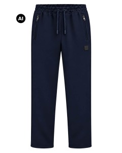 Duże męskie spodnie dresowe Double Outfitters MPAN-6056 granatowe