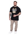meska koszulka plus size z nadrukiem gas monkey