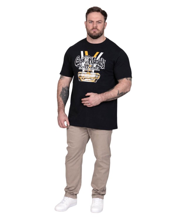 meska koszulka plus size z nadrukiem gas monkey