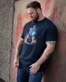 t-shirt meski duze rozmiary z motywem gitary