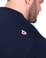 meski t-shirt plus size granatowy z nadrukiem