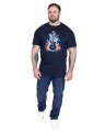 t-shirt meski plus size z gitara elektryczna
