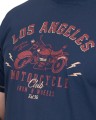 t-shirt meski duze rozmiary z motywem motocyklowym