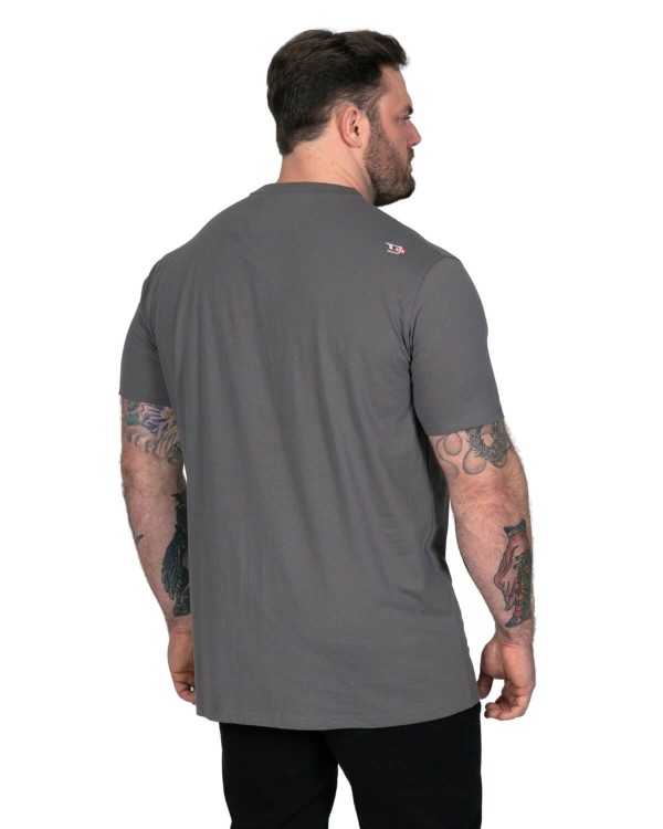 szary t-shirt meski w duzym rozmiarze