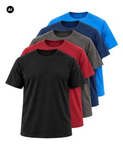 Duża męska koszulka t-shirt 5-pak Duke D555 Smartly 3 multi