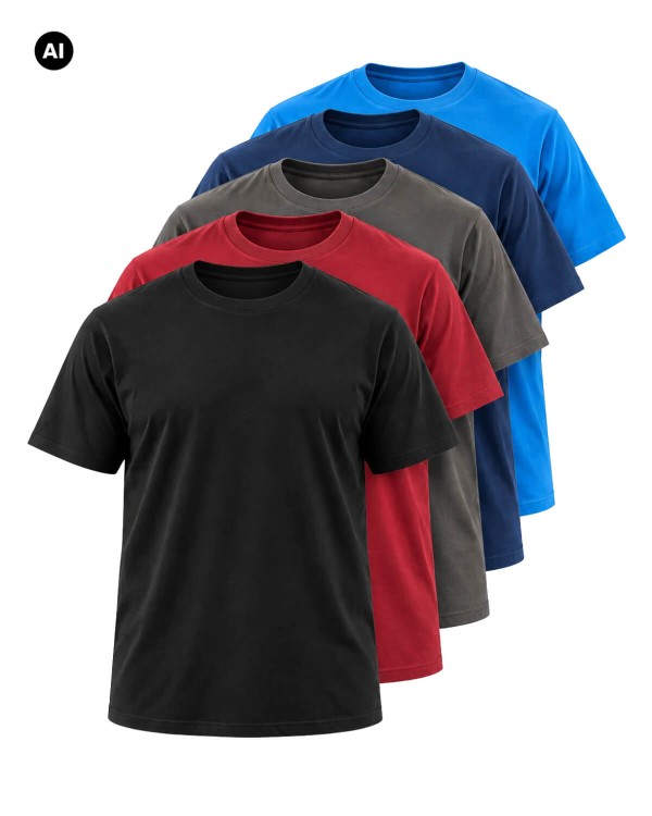 5 pak koszulek plus size