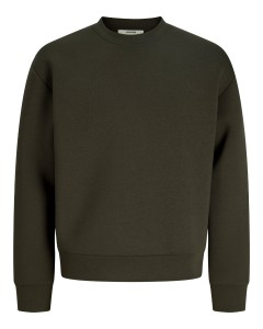 Duża męska bluza Jack & Jones 12307095 ciemnozielona