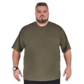 t-shirt dla duzego mezczyzny bez nadruku gladki khaki viking