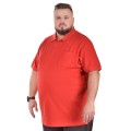 duza meska koszulka polo north 99011 czerwona gladka z kolnierzykiem