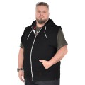 bezrekawnik  czarny bluza Duke Blake z kapturem 3xl 4xl 5xl 6xl