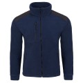 bluza ciepla na zamek z polaru meska duza czarno granatowa JHK