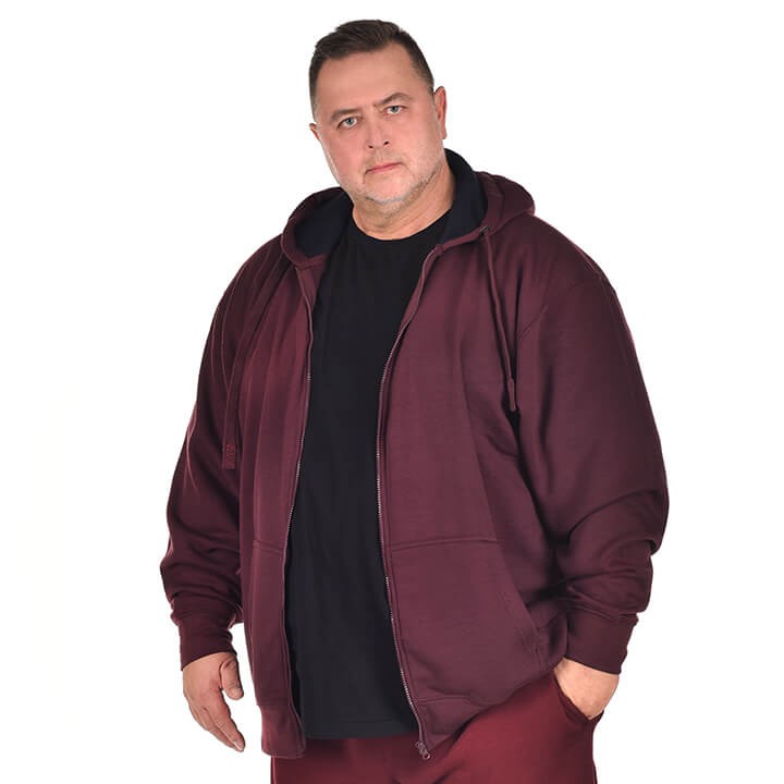 bluza za zamek kaptur duze rozmiary