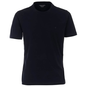 Duża męska koszulka gładka t-shirt Casa Moda 4200-105 granatowy